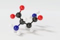 Asparagine L-asparagine, Asn, N amino acid molecule. 3D rendering