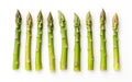 Asparagus Alone on White Background