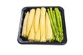 Asparagus and baby corn. Royalty Free Stock Photo