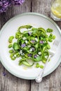 Asparagus and broad bean salad Royalty Free Stock Photo