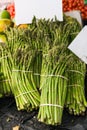 Asparagus bunched together Royalty Free Stock Photo