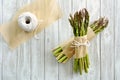 Asparagus bunches Royalty Free Stock Photo