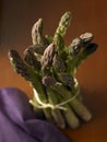 Asparagus bundle with cloth