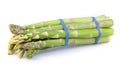 Asparagus bundle on white Royalty Free Stock Photo