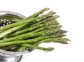 Asparagus in a colander