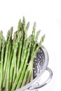 Asparagus in a colander