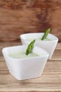 Asparagus cream soup Royalty Free Stock Photo