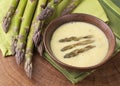 Asparagus cream soup Royalty Free Stock Photo