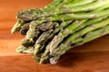Asparagus on cutting board