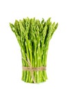 Asparagus fresh gereen on white background Royalty Free Stock Photo