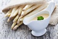 Asparagus and hollandaise Royalty Free Stock Photo