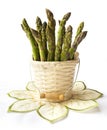 Asparagus isolated white background Royalty Free Stock Photo