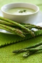 Asparagus soup Royalty Free Stock Photo