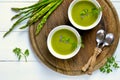 Asparagus soup Royalty Free Stock Photo