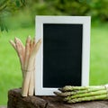 Asparagus time, chalkboard