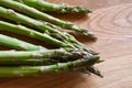 Closeup of fresh asparagus tips Royalty Free Stock Photo