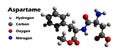 Aspartame 3D structure