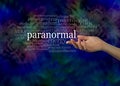 Aspect of the Paranormal Word Cloud Royalty Free Stock Photo