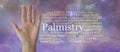 Aspects of Palmistry Word Tag Cloud Royalty Free Stock Photo