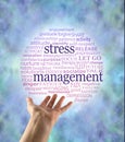 Aspects of Stress Management word bubble Royalty Free Stock Photo