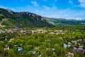 Aspen Colorado from above Royalty Free Stock Photo