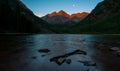 Aspen Colorado Sunrise at The Maroon Bells Royalty Free Stock Photo