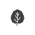 Aspen leaf vector icon Royalty Free Stock Photo