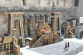 Ancient Roman theater with set from the opera Aida