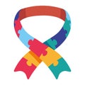 asperger ribbon and puzzles