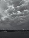 Asperitas, undulatus asperatus, asperitas clouds, black and white photography, river