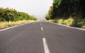 Asphalt car road and clouds on blue sky in summer day Royalty Free Stock Photo