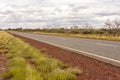 Asphalt empty country road, Australian Northern territory, outback