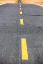 Asphalt highway with road markings background Royalty Free Stock Photo