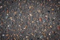 Asphalt with inlined rocks Royalty Free Stock Photo