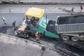 Asphalt paver machine or paver finisher