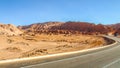 Asphalt road through Atacama Desert Royalty Free Stock Photo