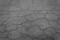 Asphalt road cracking Royalty Free Stock Photo