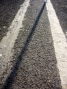 Asphalt road detail Royalty Free Stock Photo