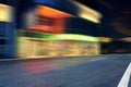 Empty road with motion blur background Royalty Free Stock Photo