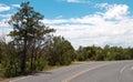 Asphalt road in Grand Canyon Royalty Free Stock Photo