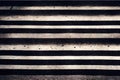 Asphalt road highway traffic surface with white safety striped marking dividing lines abstract grunge background