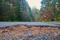 Asphalt road hole damage Royalty Free Stock Photo