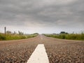 Asphalt road, low angle, Cloudy sky, Concept driving, way to your destination