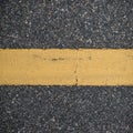 Asphalt road with marking lines. Close-up background texture Royalty Free Stock Photo