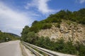 Asphalt road in mountains