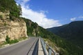 Asphalt road in mountains