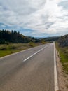 Asphalt road over the mountain Royalty Free Stock Photo