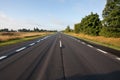 Asphalt road somewhere in Poland