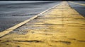 asphalt road yellow lines Royalty Free Stock Photo