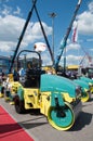 Asphalt roller Ammann in the exhibition Construction Equipment and Technologies 2013 in Moscow